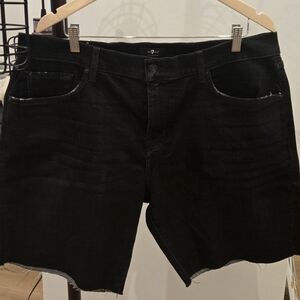 7 For All Mankind Tapered Straight Leg Jean Shorts